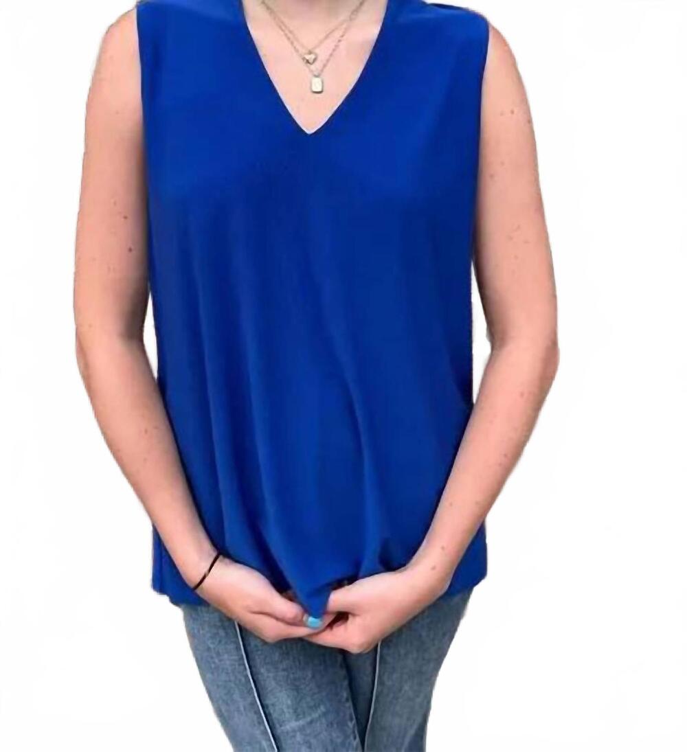NEW BALI v-neck tank top in royal